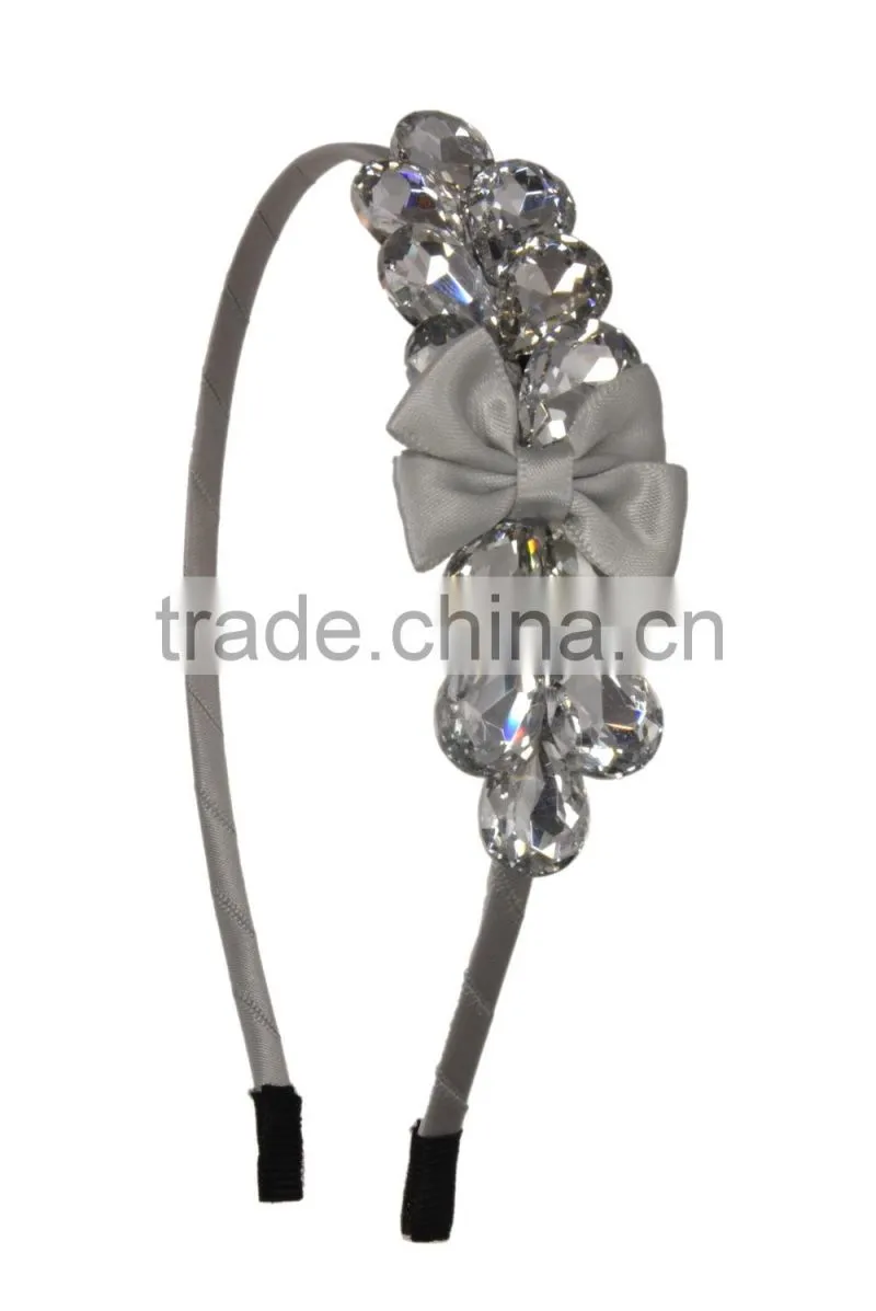 Faux Gemstone with Bow Hairband/Heanband