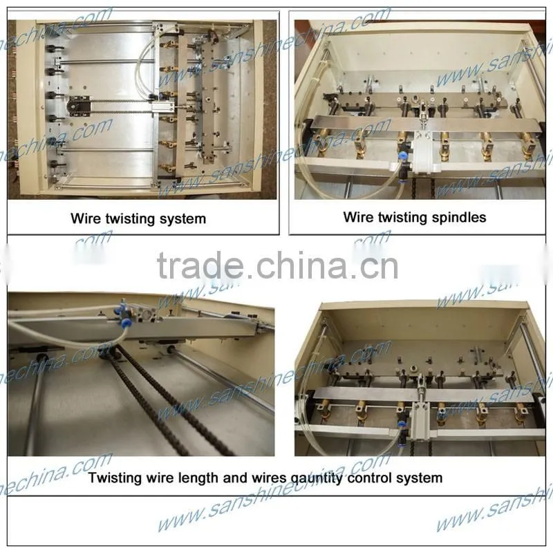 (SS966T) 6 spindles automatic fine wire winding machine with wire skeiner(twister)