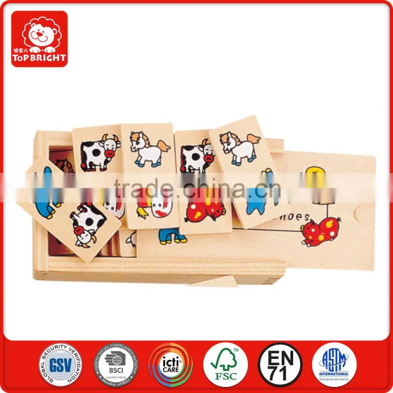 clastic china factory toys 28 pcs fancy toy in storage wood box enlightenment early education children domino game