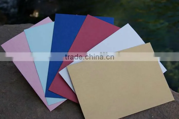 Colored invitation envelopes