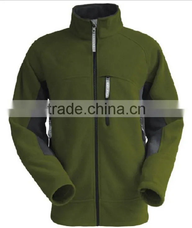 blank solid color fleece jacket wholesale