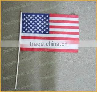 Sports hand waving flag and banners