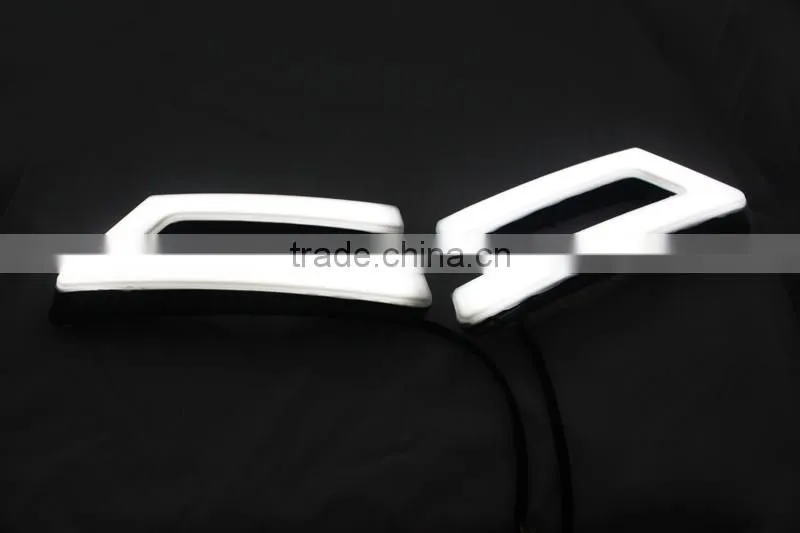 New LED Daytime Running Light for Fords Focuss 2011-2014 Fog Light with Amber Turn Signal DRL