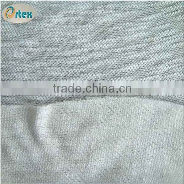 fashion wholesale acrylic slub knitting fabric