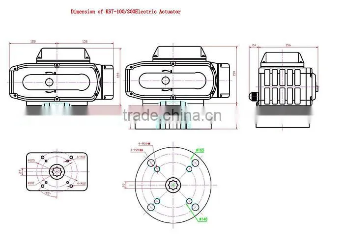 KST-05A 220V AC Modulating Type Electric Actuator