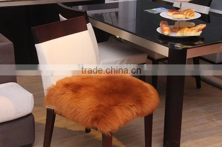 Plush sheepskin wool seat cushion with cheap price
