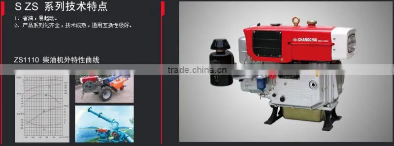 single cylinder diesel generator changchai engine 20