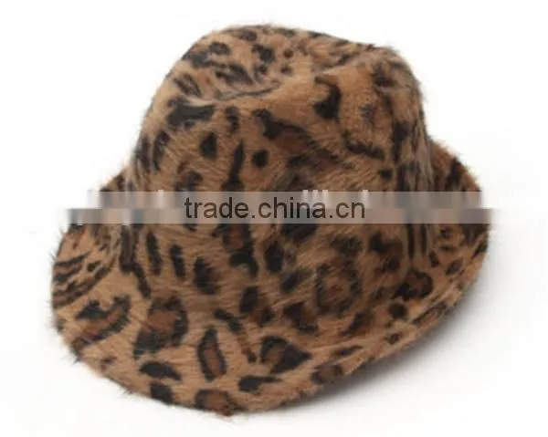 Sunny Shine custom cheap fashion tweed leopard print bucket hats