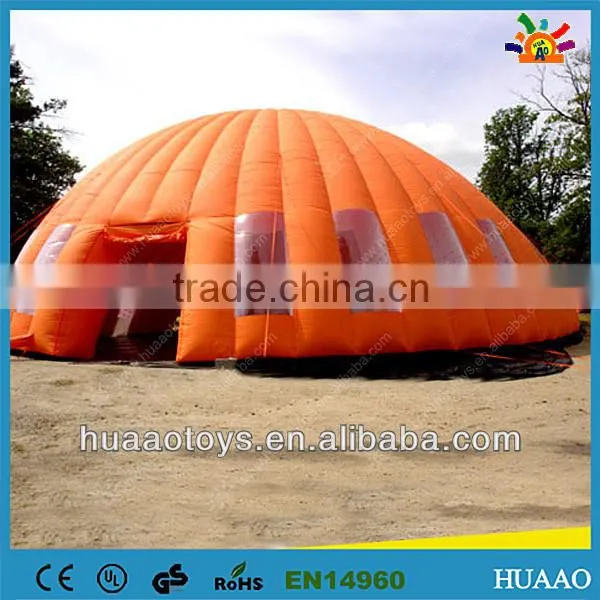 Commercial yellow used inflatable tents for sale
