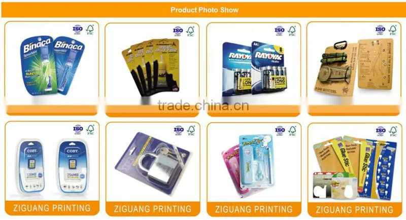 Customized insert card for packaging