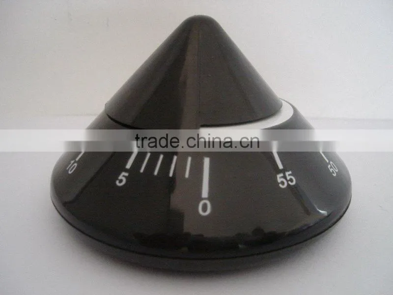 Cute Colorful Plastic Pyramid Shaped Kitchen Mechanical Timer