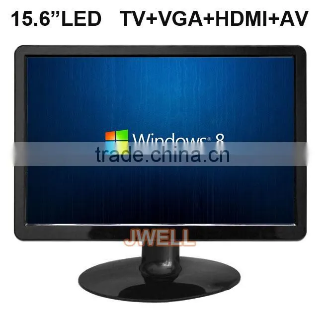 15.6 inch led screen HDMI monitor with VGA AV TV speaker