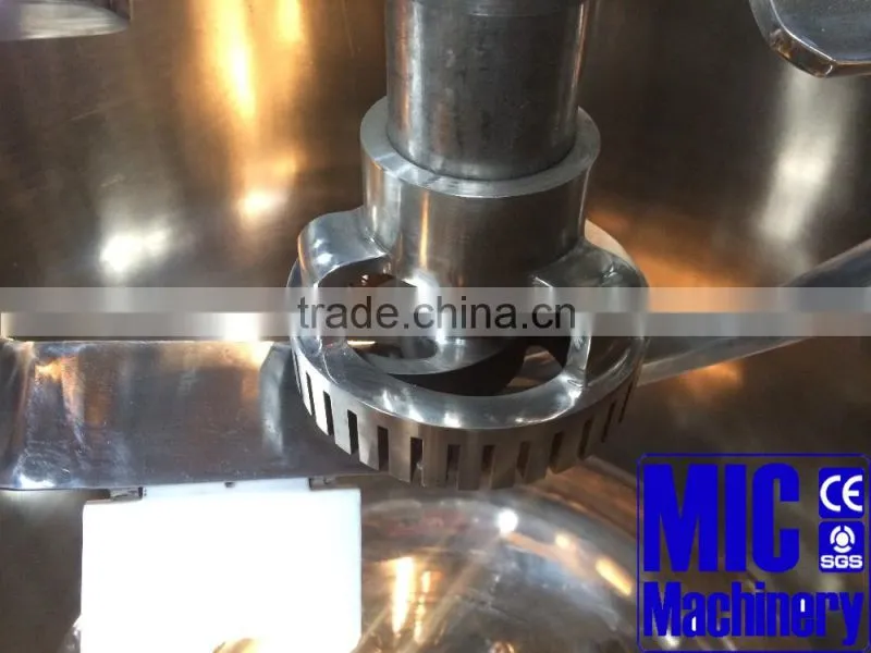 Micmachinery High Quality cosmetic cream mixing machine industrial Emulsifier Blender high pressure homogenizer price