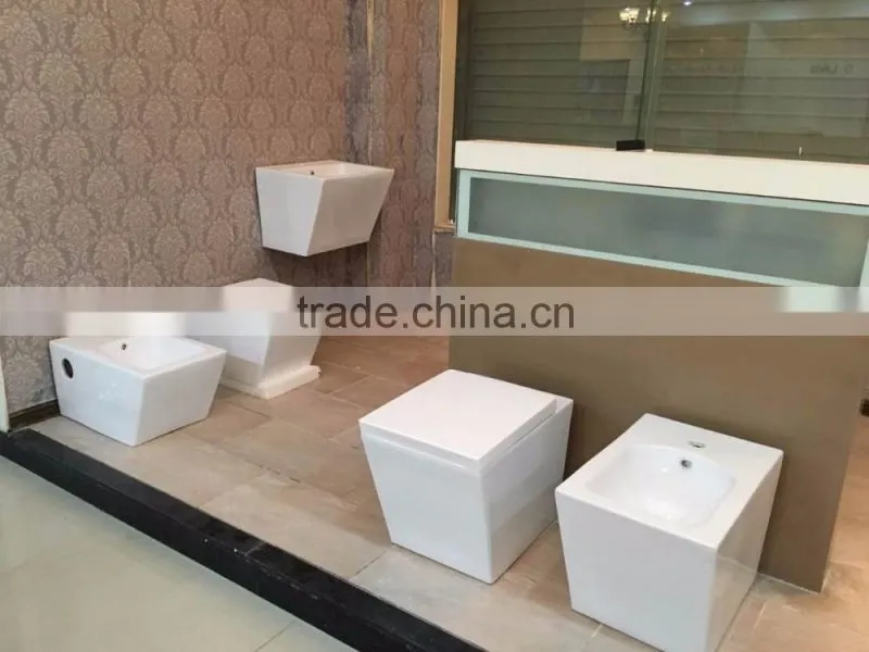 hot sale wall mounted square toilet bathroom ceramic wall-hung toilet