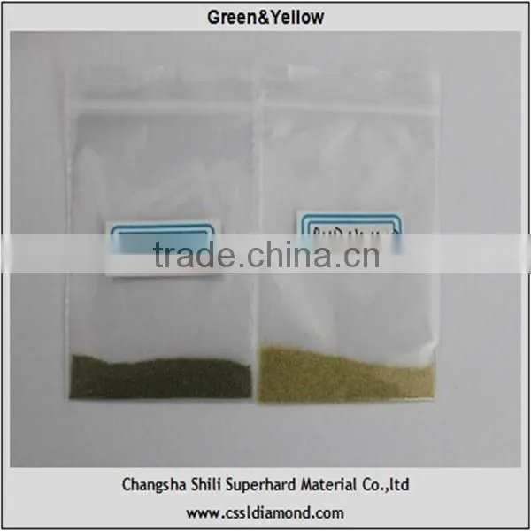 synthetic rough yellow RVD diamonds powder
