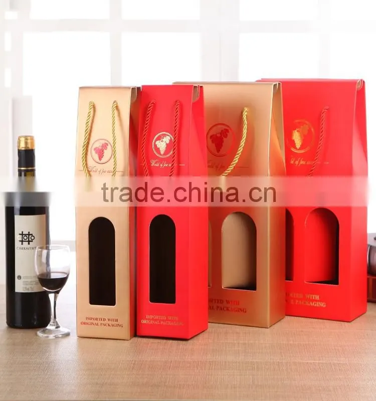 customer logo printed paperboard boxes for wine packaging box
