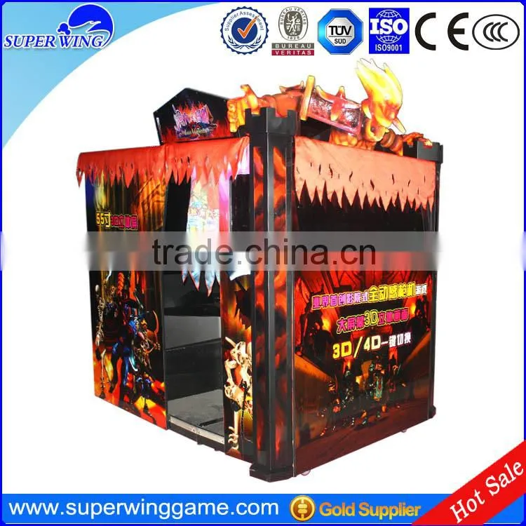 55"LCD X task simulator shooting gun game machine