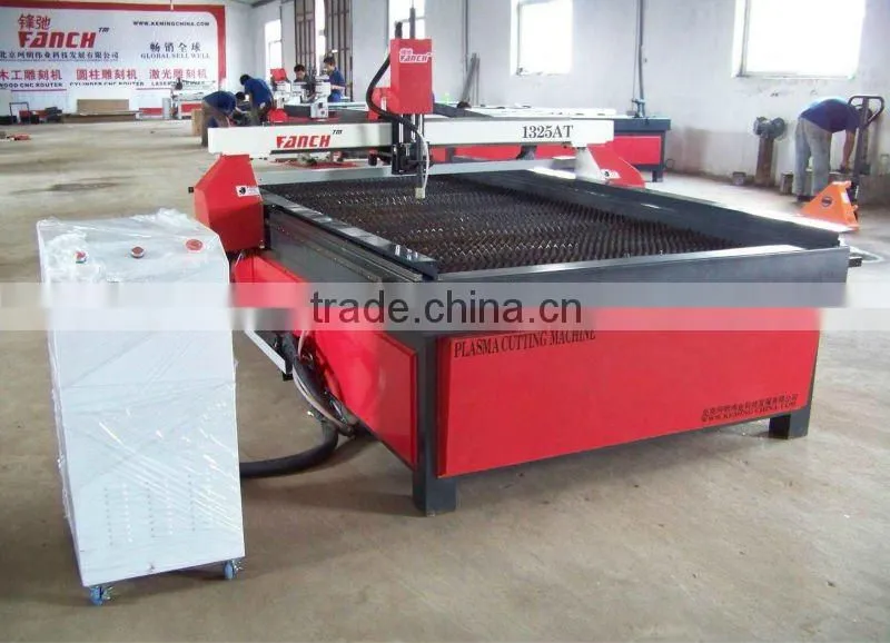 fanch cnc plasma cutting machine /China plasma power source/DSP controller/Taiwan square rails/water jet system