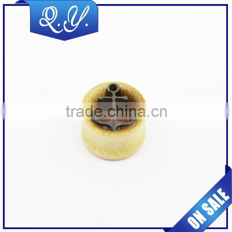China wholesale natural wood jewelry custom ear gauges plugs wood ear expanders