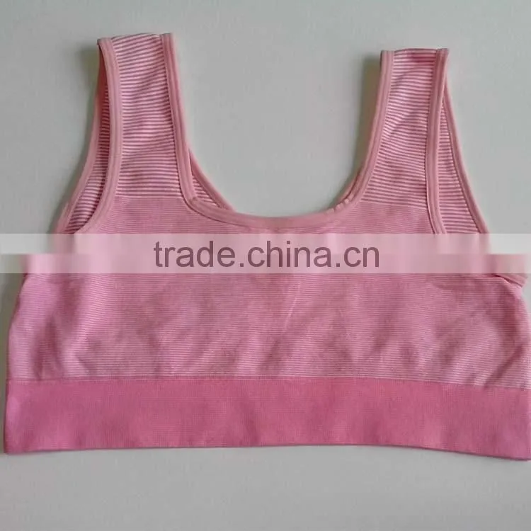 Ladies Orignal One PIece Plus Size Yogawear Seamless Compresssion Stripes Crossfit Sports Bra