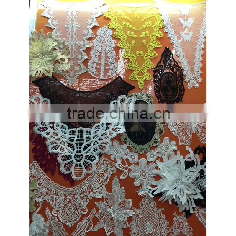 Neck design of salwar suits lace