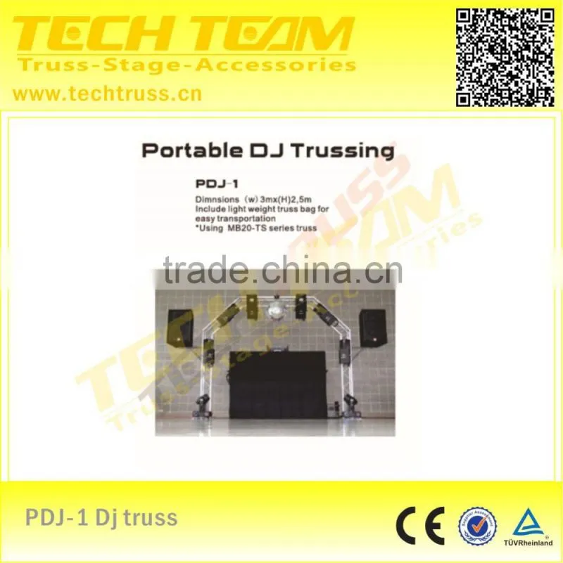 Portable DJ truss stand easy to assemble! easy move!