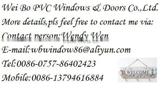 Insolated top hung pvc window
