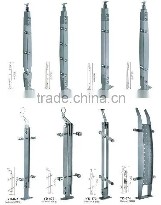 modern balustrade and stone columns for balcony railing
