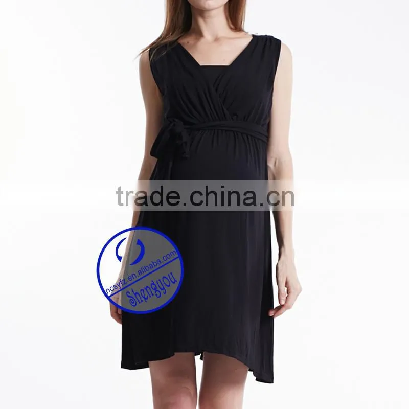 Maternity Casual Pregnant Jersey Dress Clothes