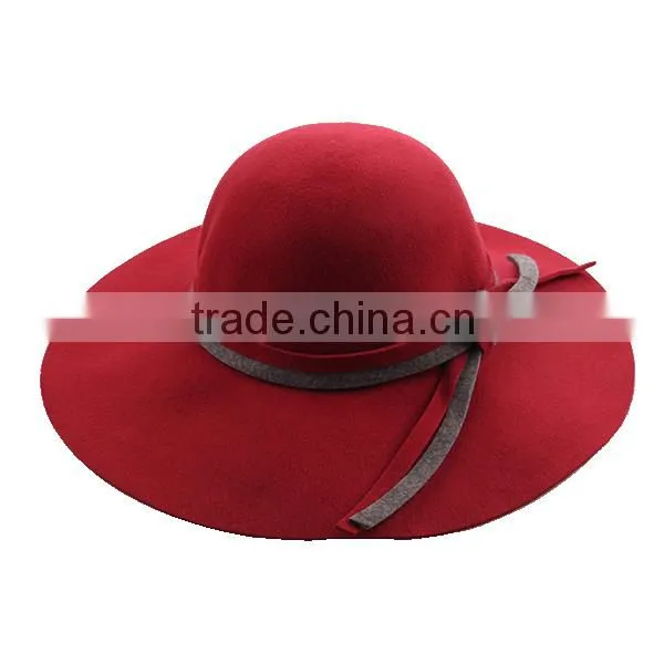 Light Green 100% Wool Felt Hats , Felt Hat Manufacture