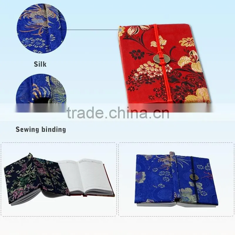 2016 Personalized Design Embroidery Hardcover Diary Notebook Printing