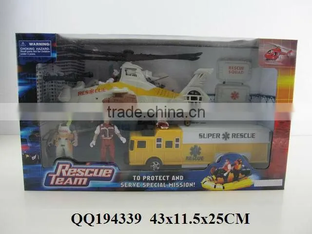 Rescue team set, funny set toy for kids, funny pretend toys