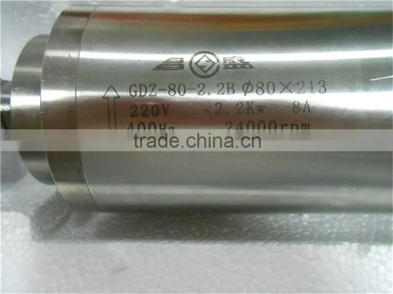 GDZ80-2.2B Toauto 2.2kw 24000rpm water cooled ac spindle motor