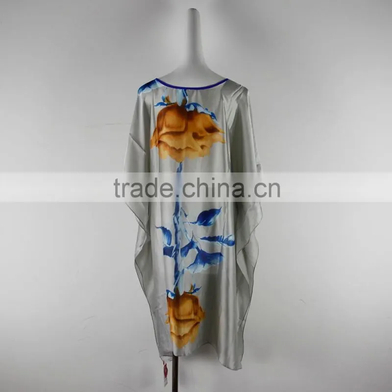 Wholesale plus size bat wing sleeve beach round Neck Mini Casual Dress