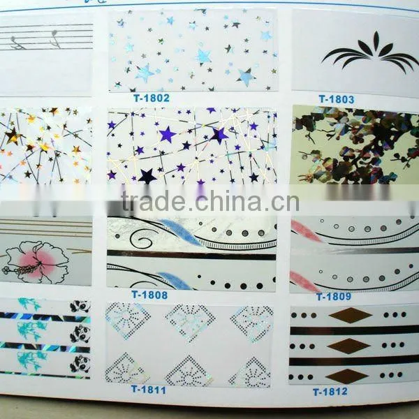 PVC self adhesive foil paper decoration
