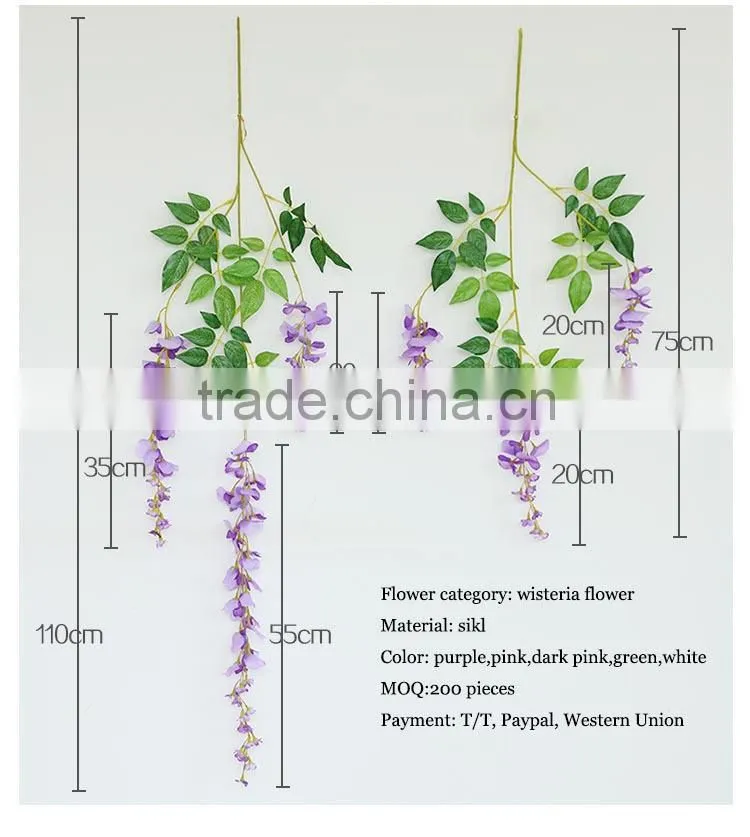 flower wholesale wisteria tree hall decoration