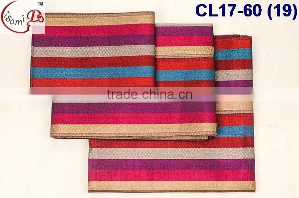 CL17-60 2016 top sale colorful line African high quality new Aso oke headtie colorful aso oke headtie