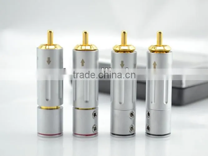 Audiocrast AR-204 High Performance Gold Plated Terminal audio video cable plug