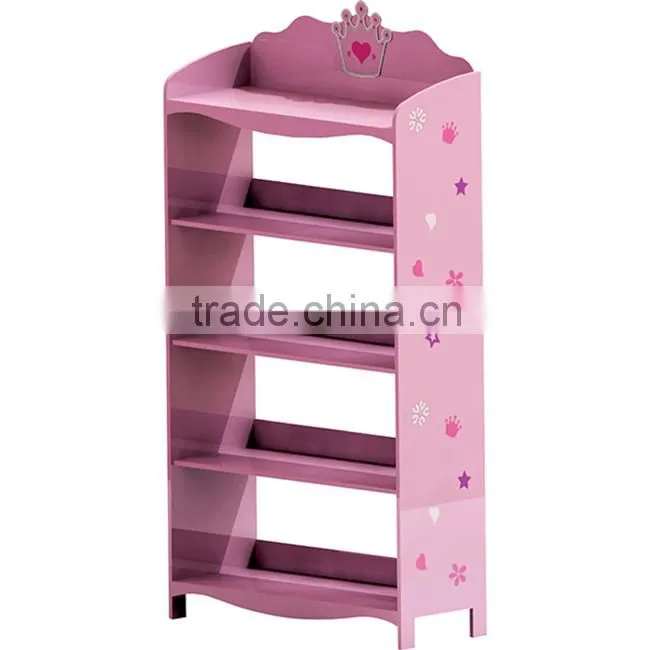 Unfinished floating foldable wood ornament shelf
