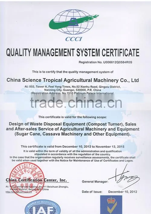 Farming tool sugarcane machine /mini hand seed planter/ combine sugarcane planting machine for 2016