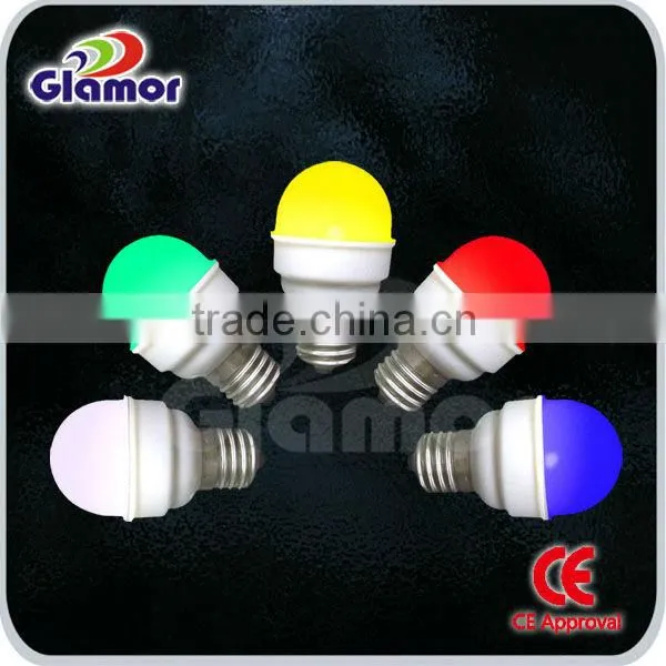 E27/B22 led belt light,1w led colorful bulb for outside decoration