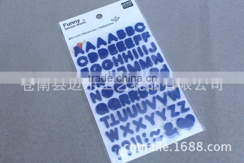 High Quality custom Die Cut felt sticker