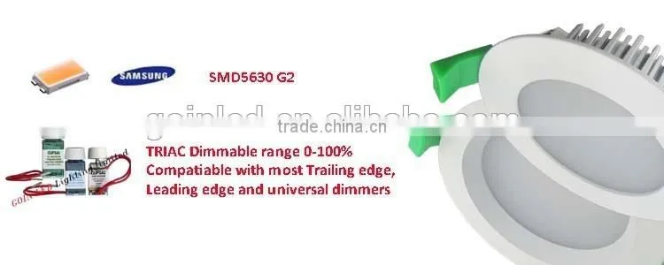 dimmable 10 inch led downlight 35W/40w 10W/12W/15W/18w cutout 70mm/90mm SAA approval Australia ultra slim led downlight