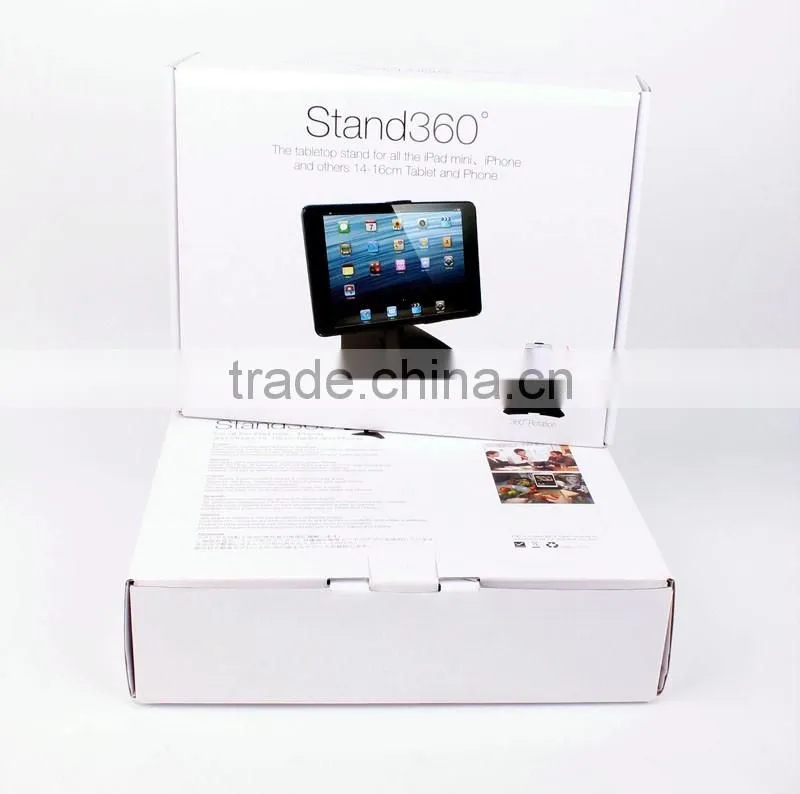 Universal 360 degree rotating tablet holder
