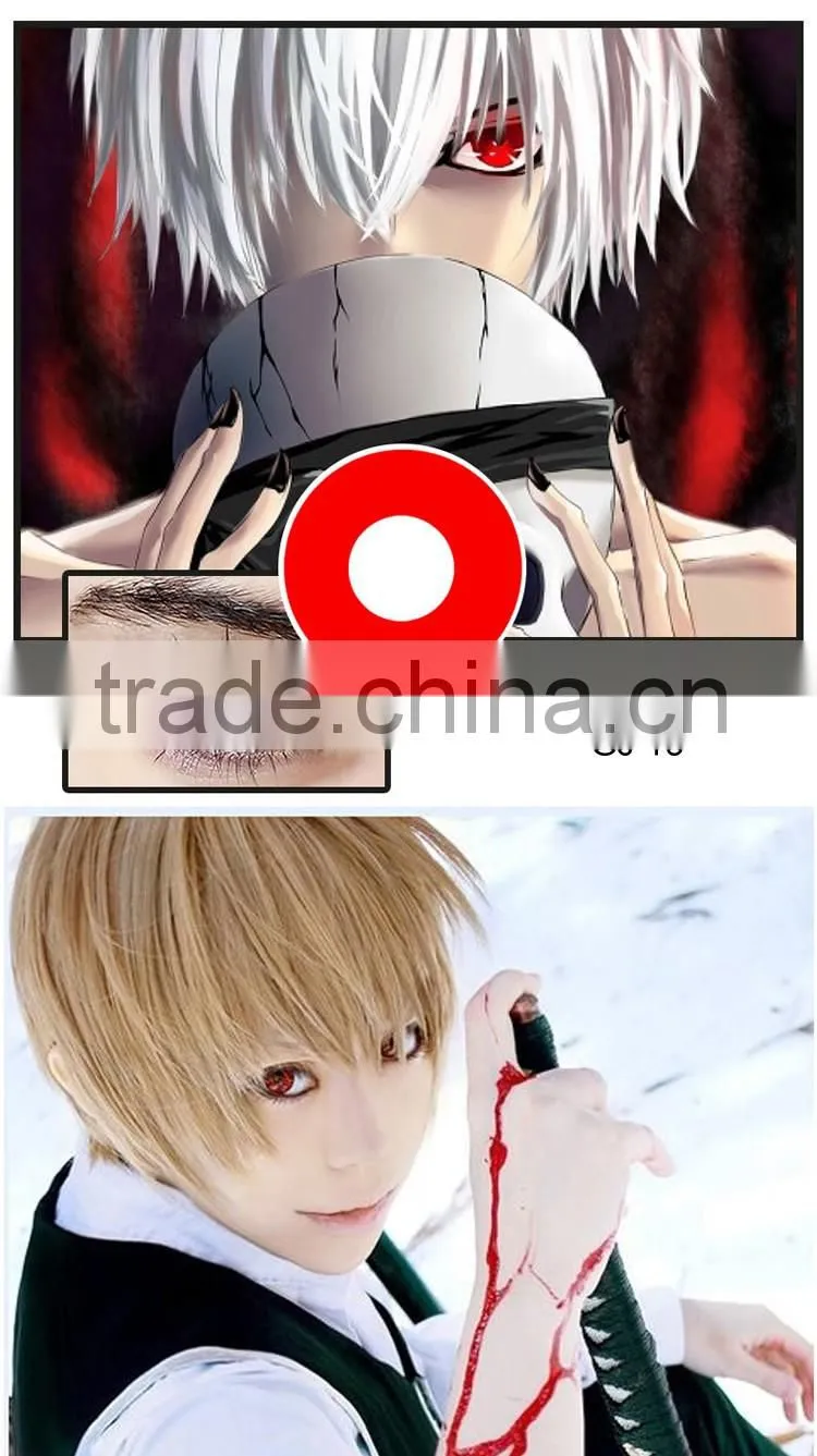 White Out Black Crazy Lens wholesale Halloween contacts Cosplay contact lenses