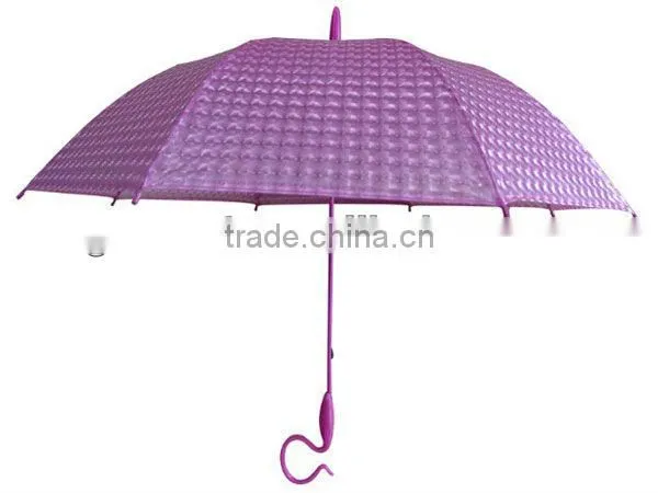 pane cloth without pattern one color 3D POE umbrella