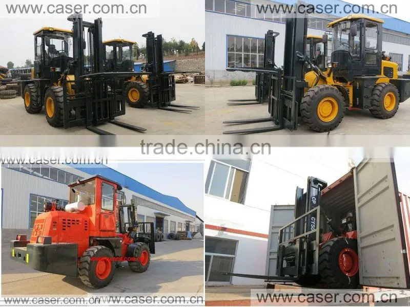 5ton truck forklift, Full hydraulic forklift, CE and 4WD forklift truck