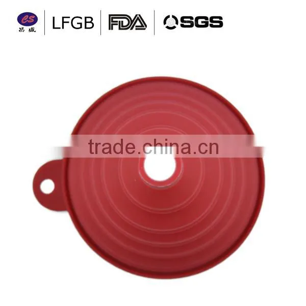 Food grade factory price durable silicone funnel with FDA / LFGB
