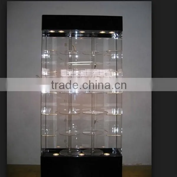 Pocket watch display case, watch window display, acrylic rotating watch display case