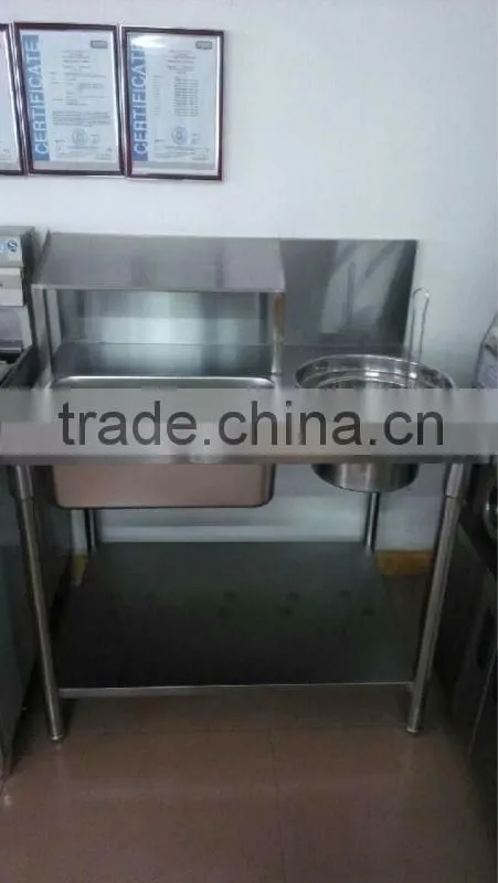 stainless steel restaurant working tables for wrapping powder